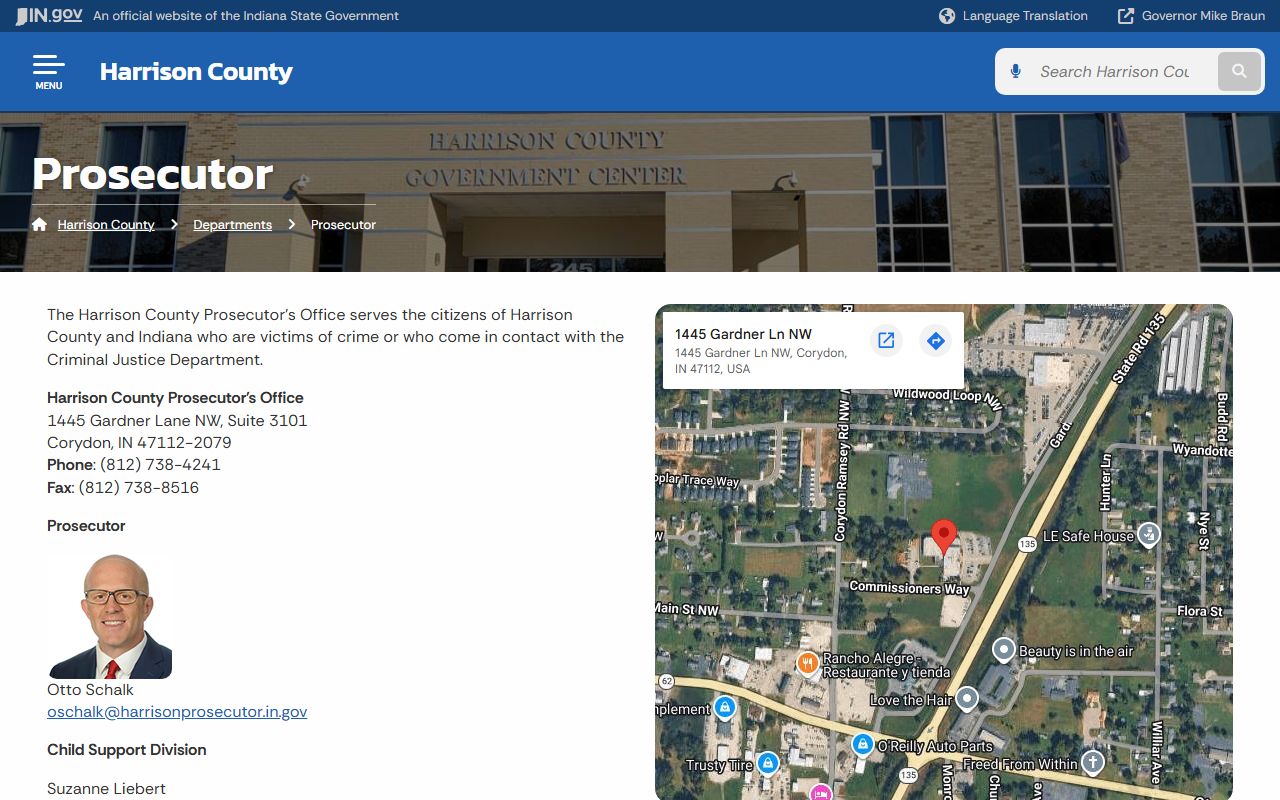 Harrison County criminal court records prosecutor office