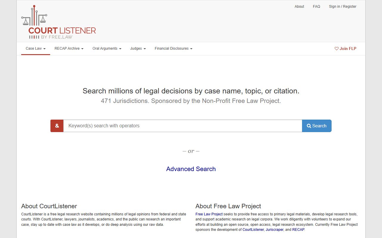 Harrison County federal and appellate court record research through CourtListener